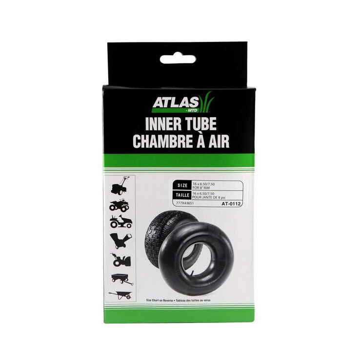 Universal Inner Tire Tube - 16 x 6.50-8