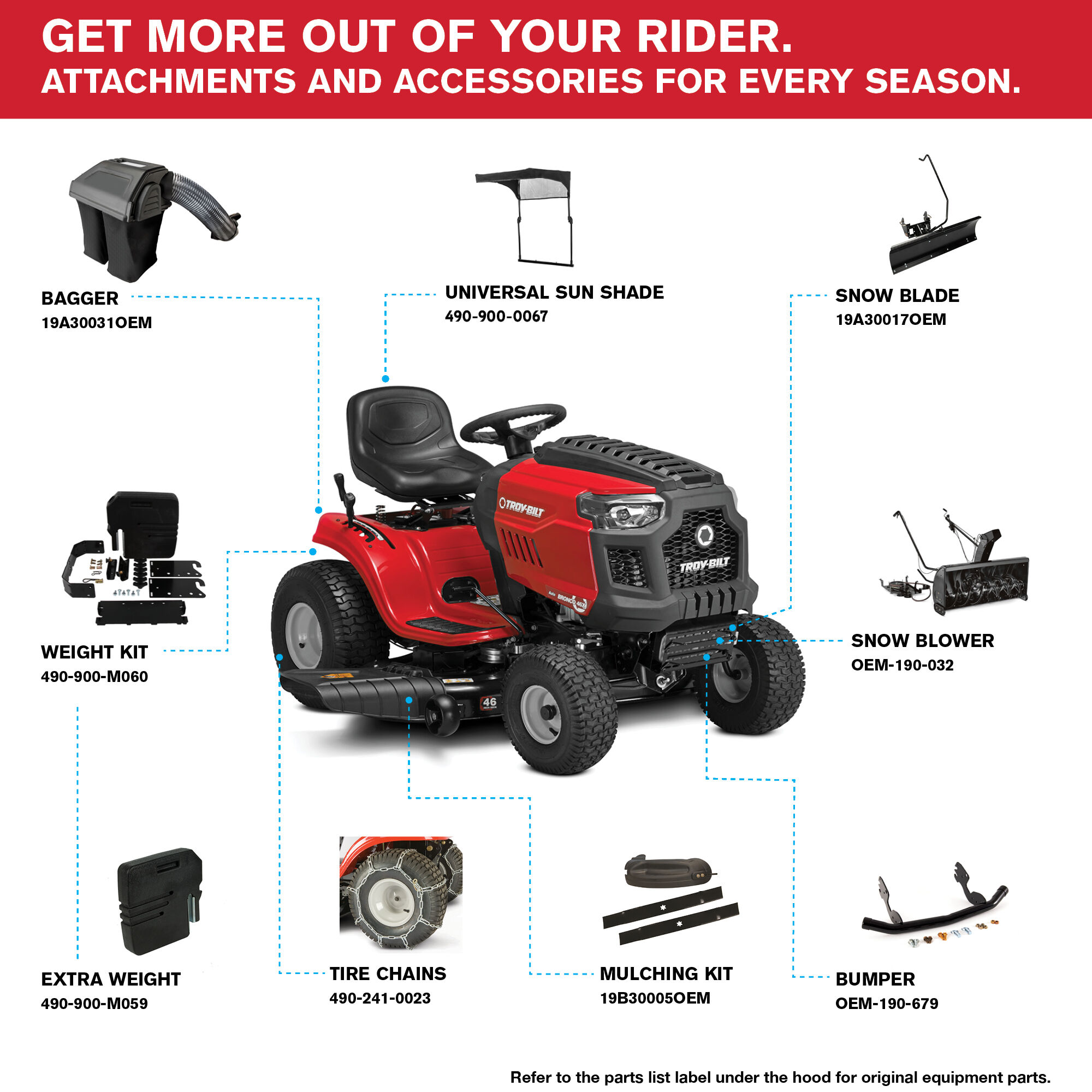 Bronco 46X Riding Lawn Mower 13A878BT066 Troy Bilt Canada