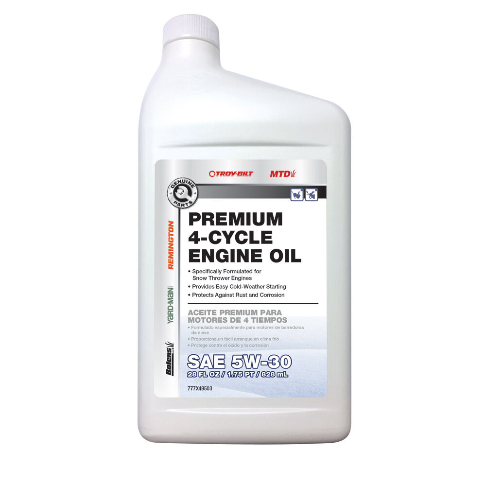 SAE 5W 30 Engine Oil 28 oz 490 000 M057 Troy Bilt Canada