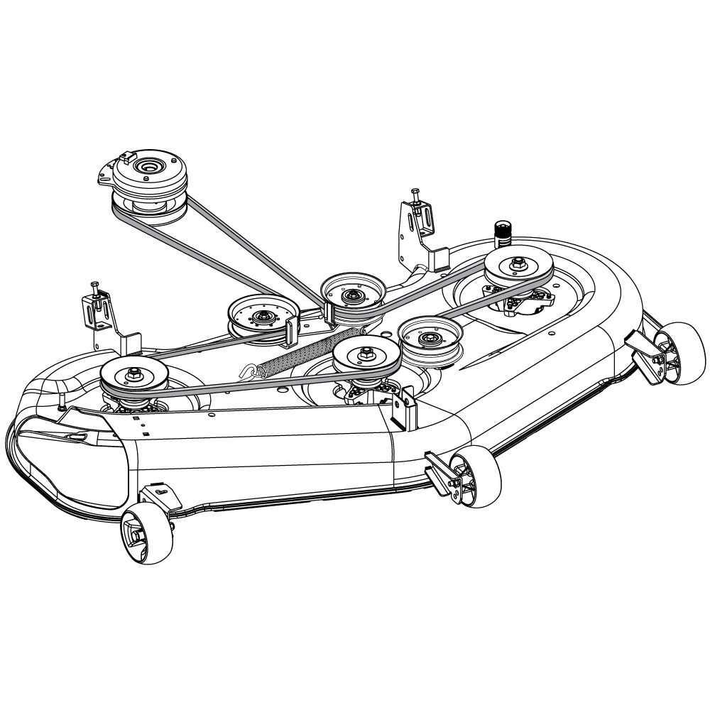 Troy bilt lawn mower deck belt diagram sale
