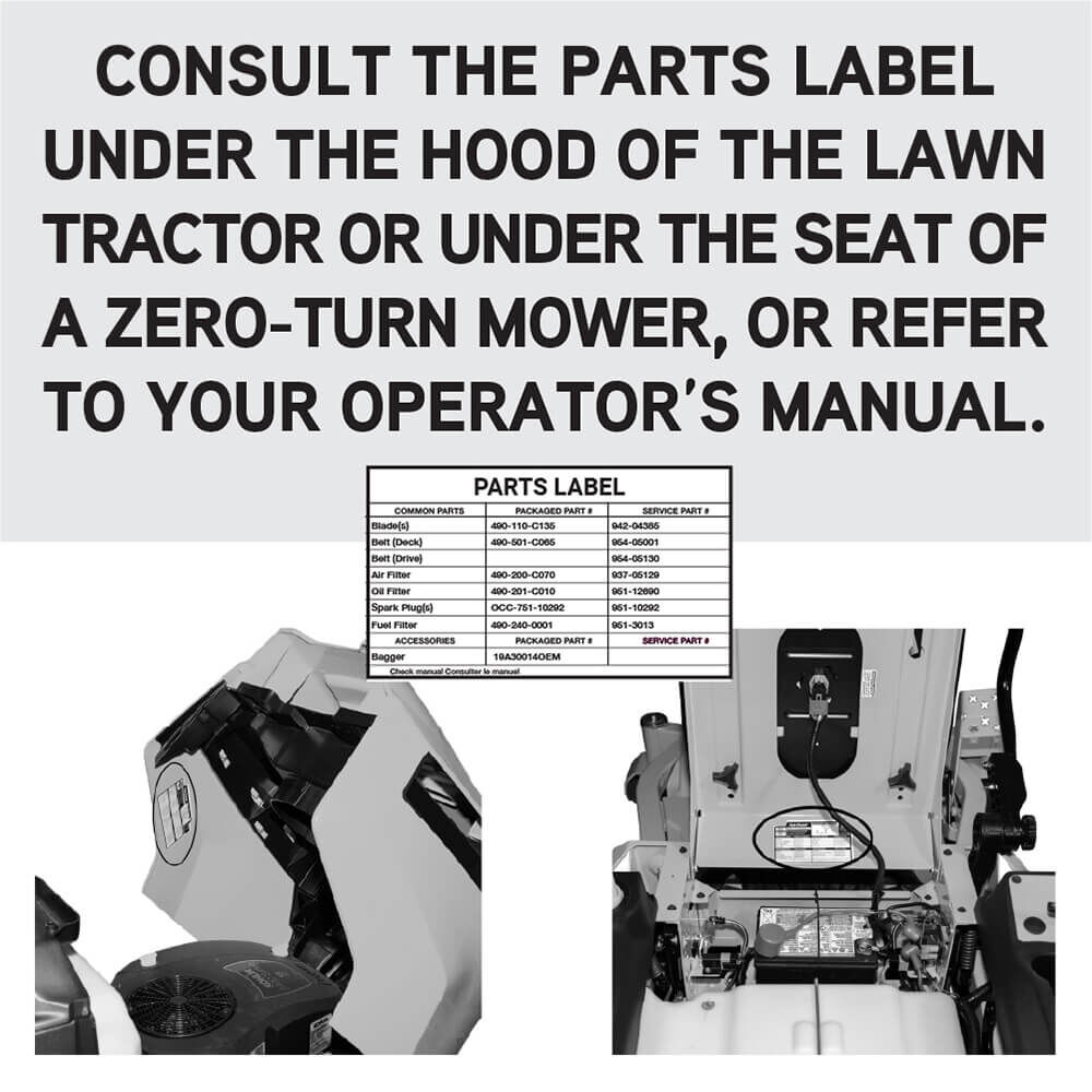 Lawn mower blade parts clearance