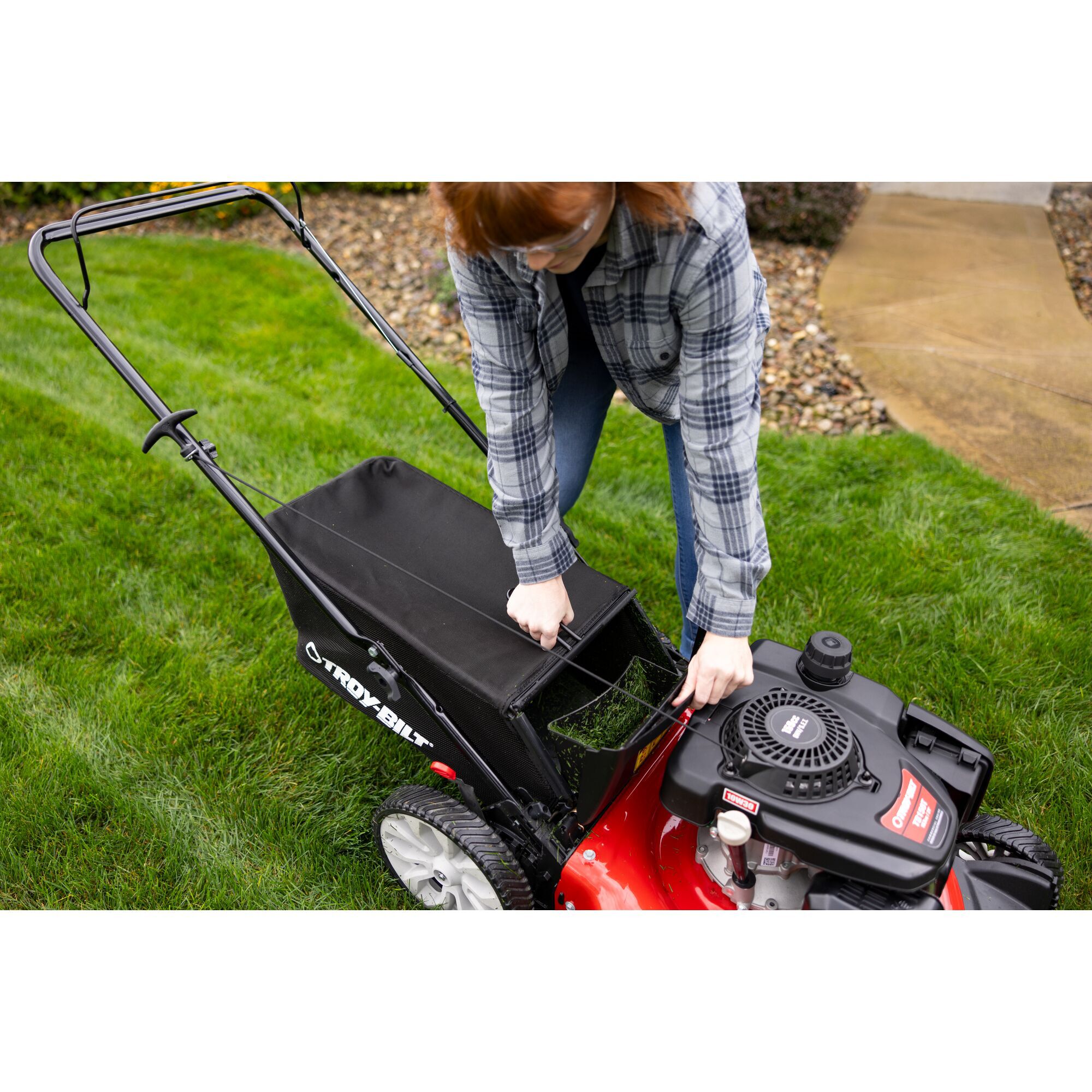 Troy bilt lawn mower grass bag hot sale
