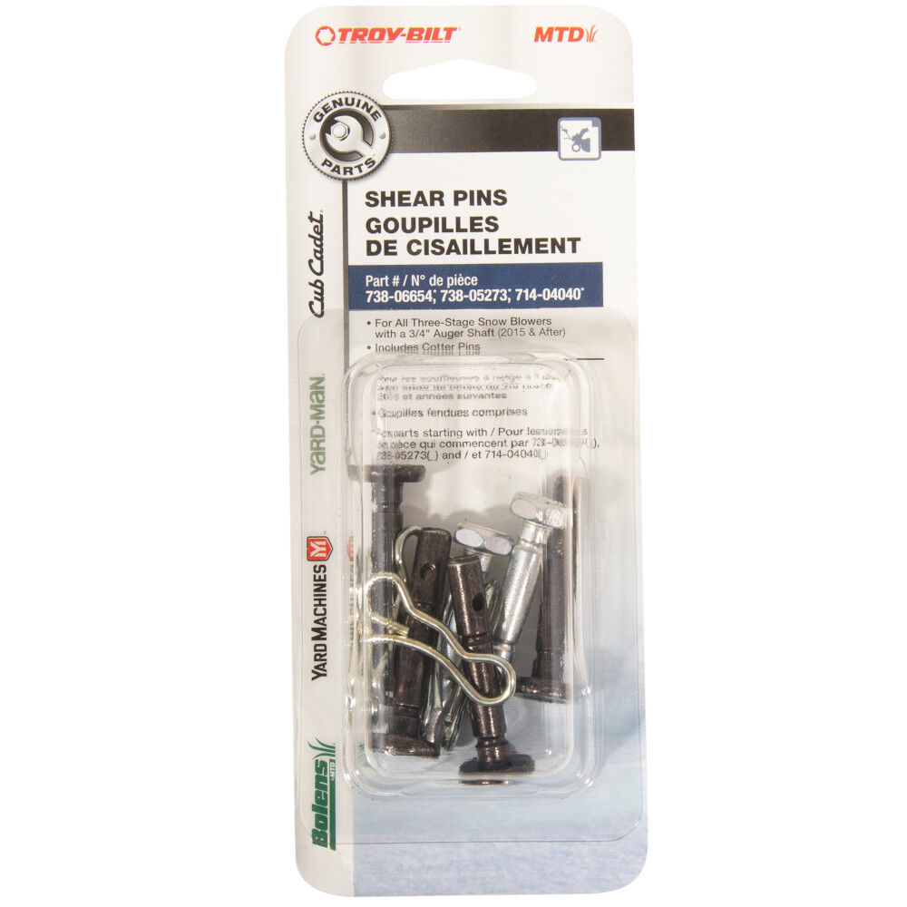 Snow Blower Three-Stage Shear Pin Set - OES-738-05273 | Troy