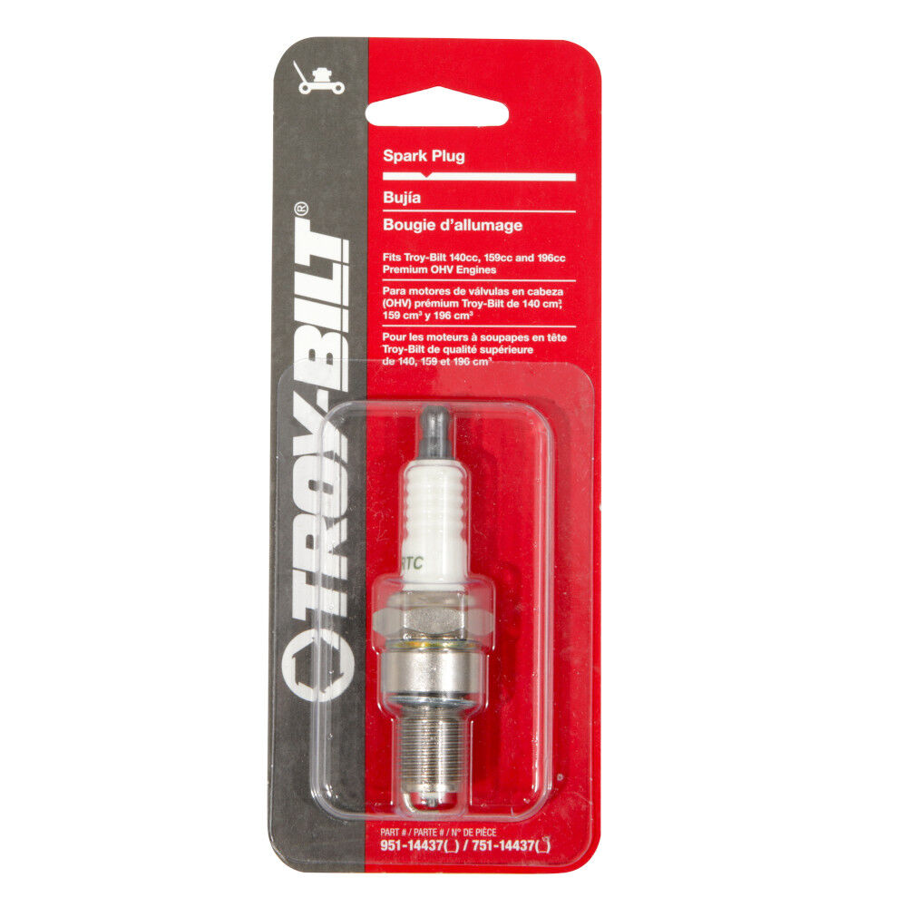 Troy bilt shop mower spark plug