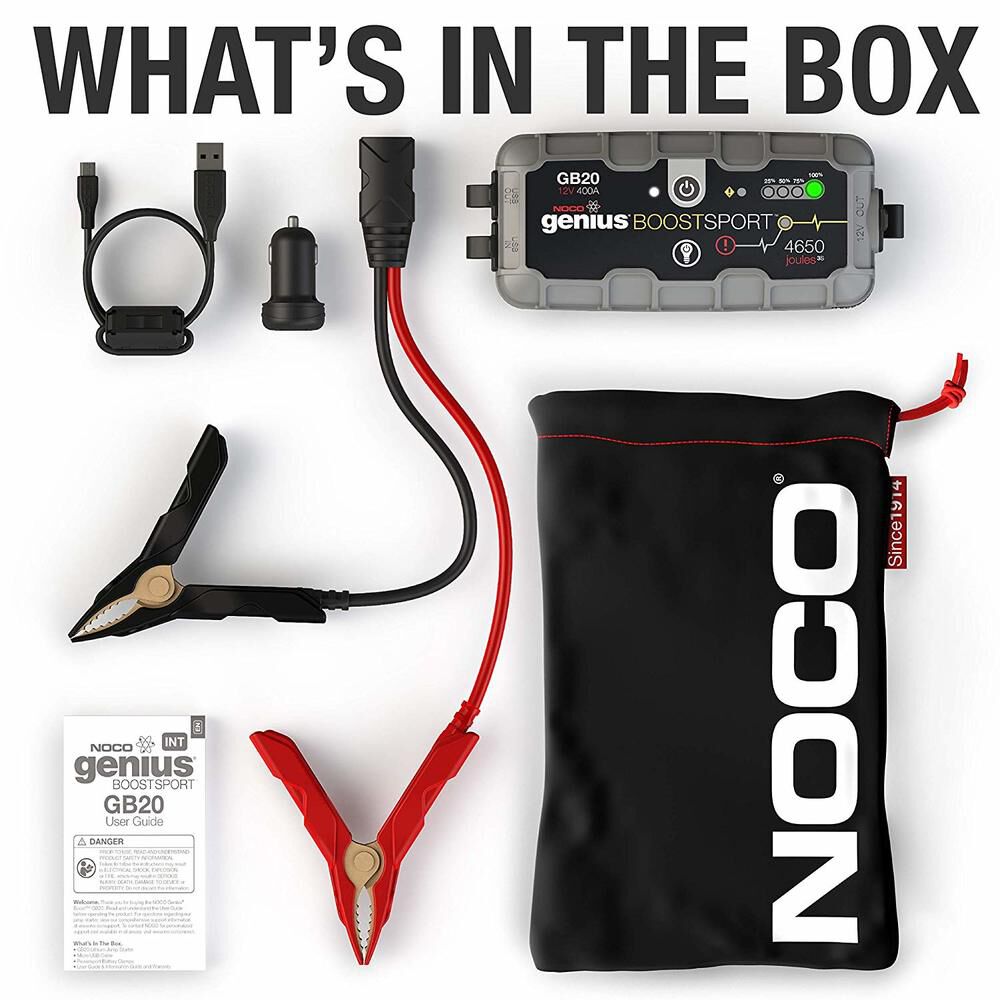 Noco genius boost sport 4650 joules clearance