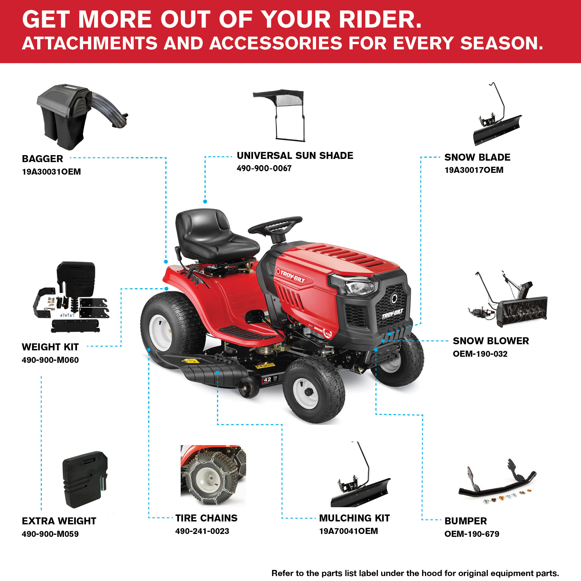 Bronco 42X Riding Lawn Mower