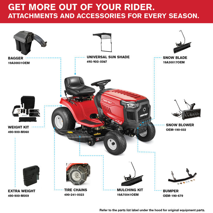 Bronco 42X Riding Lawn Mower