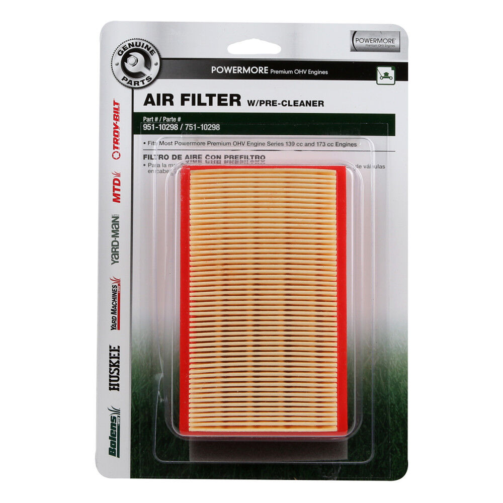Troy bilt lawn top mower air filter