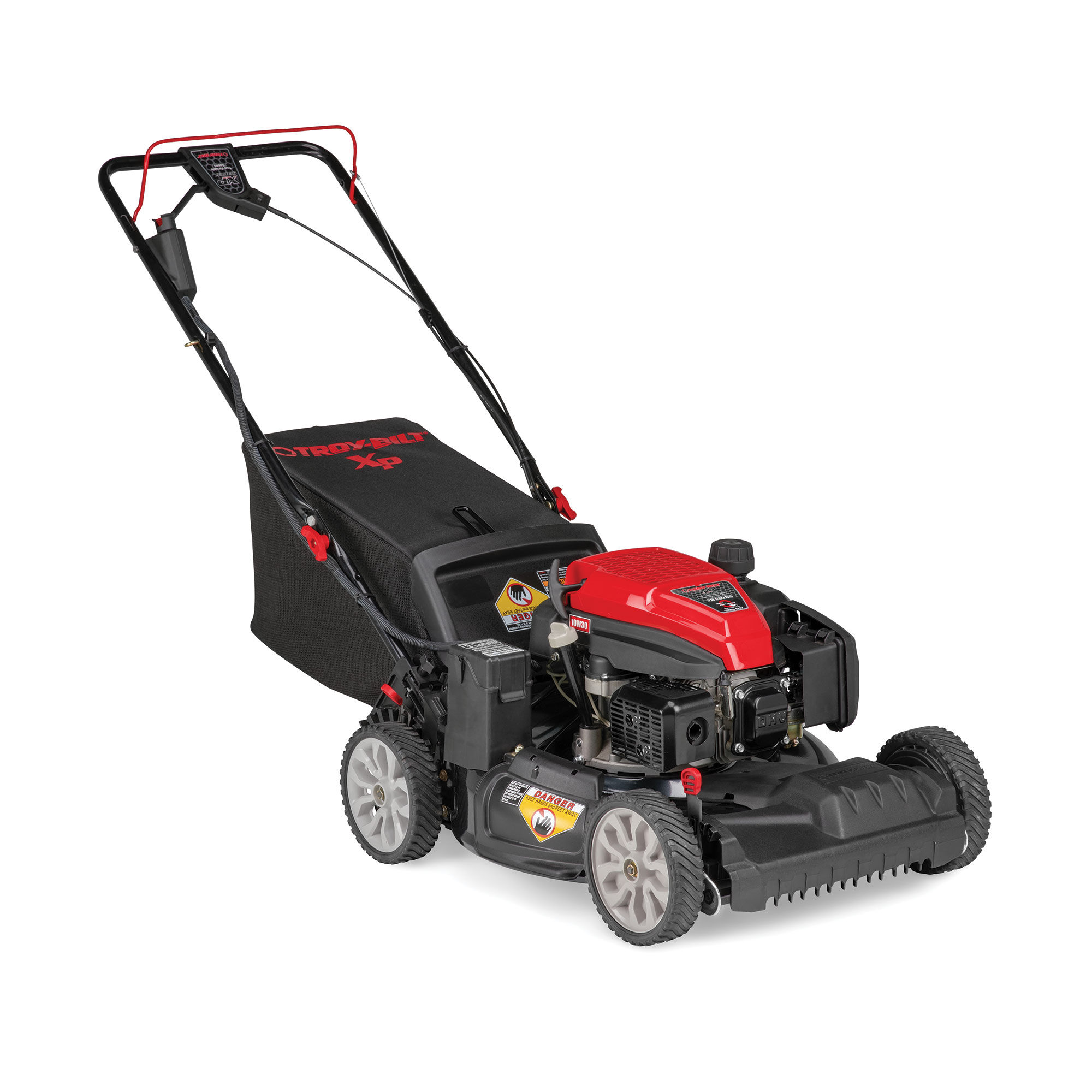 Self propelled electric start push sales mower