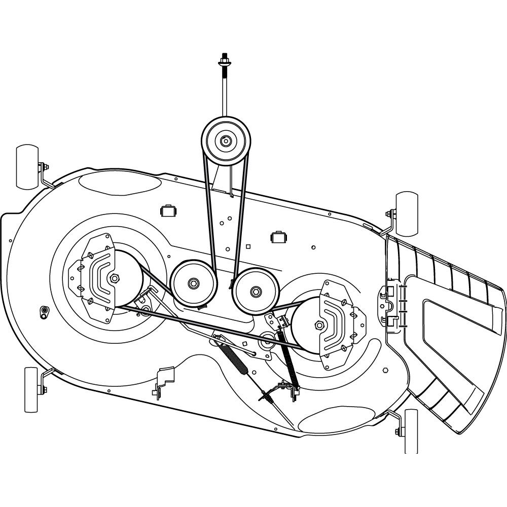 Troy bilt 42in best sale deck belt diagram