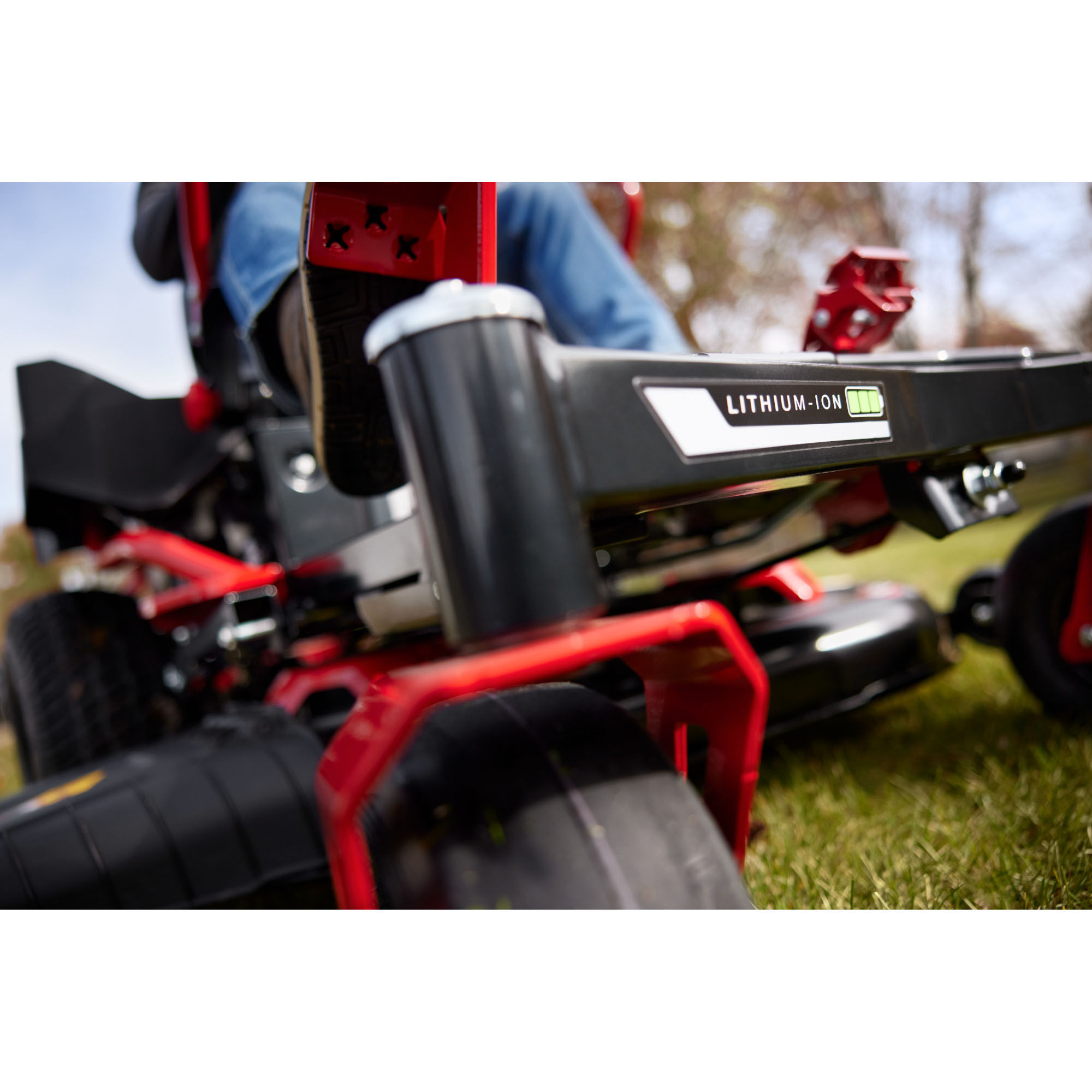 Lithium ion best sale zero turn mower