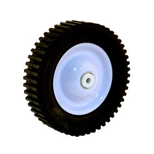 60 lbs. Load Rating. 1-3/8" Hub Length. 1/2" Ball Bearing. Offset Hub. Geared Tread.